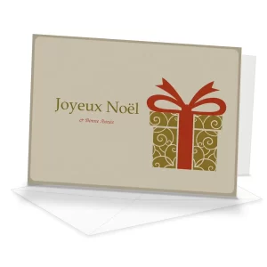 Un présent · carte de vœux