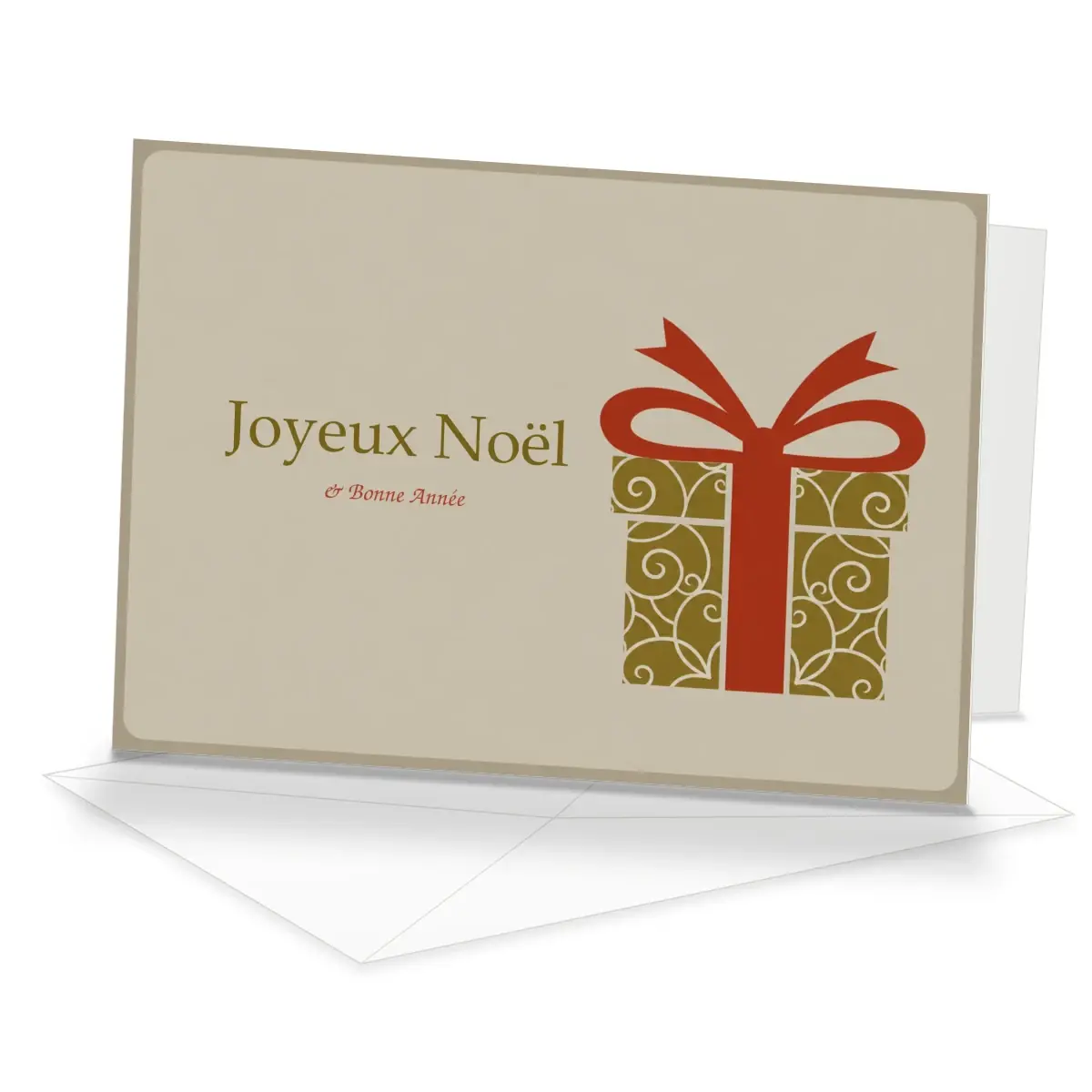 Un présent · carte de vœux