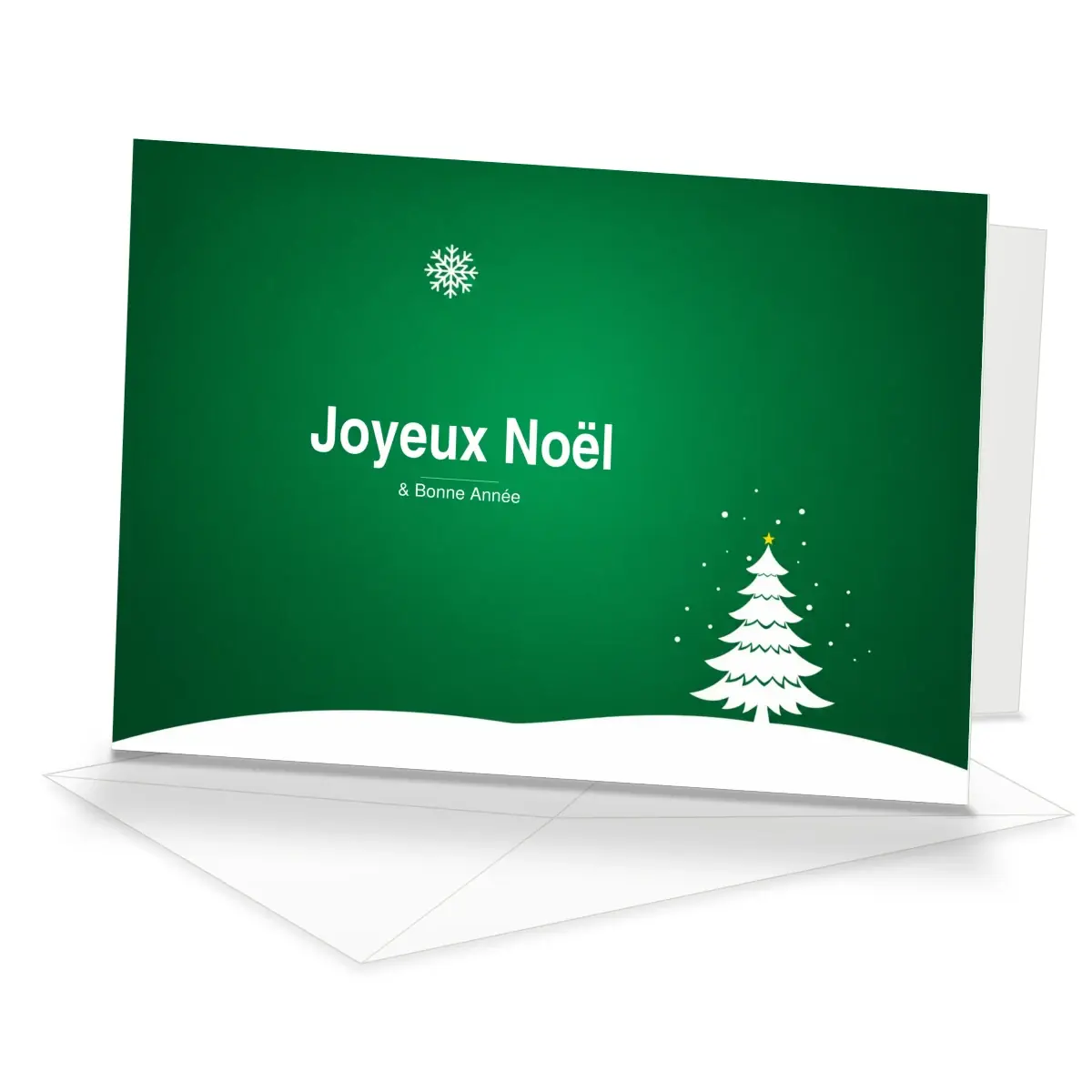 Sapin minimal · carte de vœux