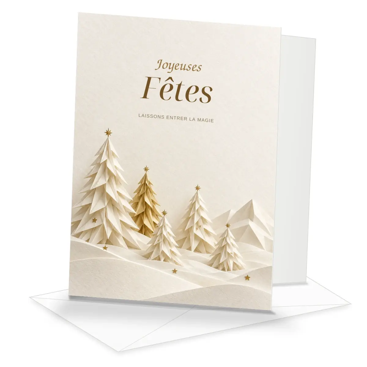 Forêt de papier · carte de vœux
